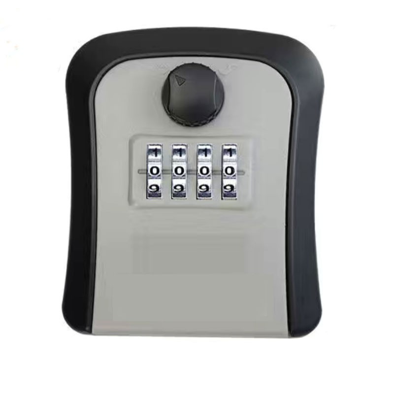 Wall Mounted Key Safe Weatherproof No. 4 Combination Key Storage Box Locks Indoor & Outdoor Password Key Box Key Box Locks