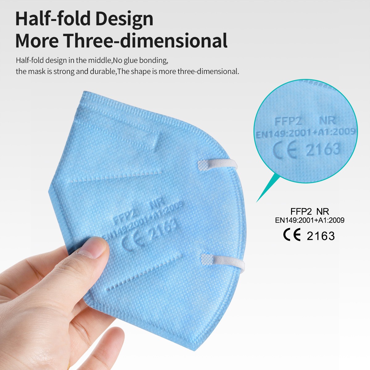 5-100pcs FFP2 Mask Reusable kn95 Masks 5 Layers Face Mask FFP2 Mascarillas Protective Approved Healthy KN95 Blue FPP2 fp3fan