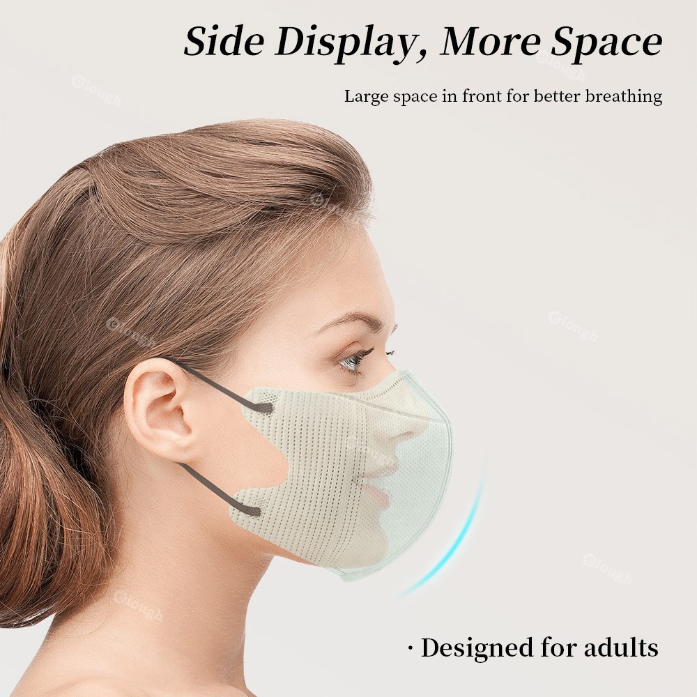 Disposable Protective Mask Morandi Black Masks 3D Adult 4 Ply 95% Filtration Mascarillas quiurgicas Homeopathic No Nose Bridge