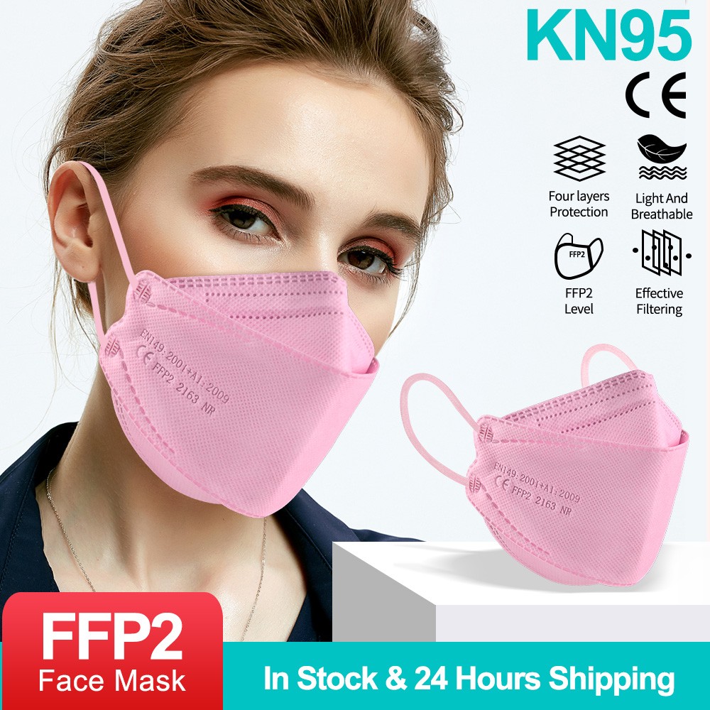 قناع الأسماك FFP2 شهادة CE Mascarillas FPP2 وافق FP2 التنفس الكبار واقية الفم قابلة لإعادة الاستخدام أقنعة الوجه KN95 ffp2mascarillas