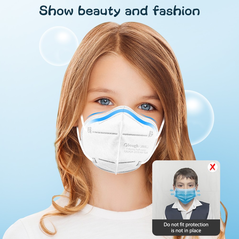 5 layers KN95 children FPP2 masks disposable mask protective mascarillas kn95 certified ffp2 fish mask