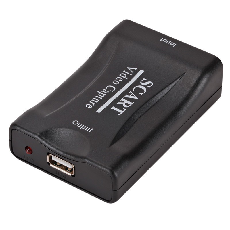 USB 2.0 Video Capture Card 1080P Scart Gaming Record Box Live Broadcast Recording Home Office DVD Grabber Plug and Play