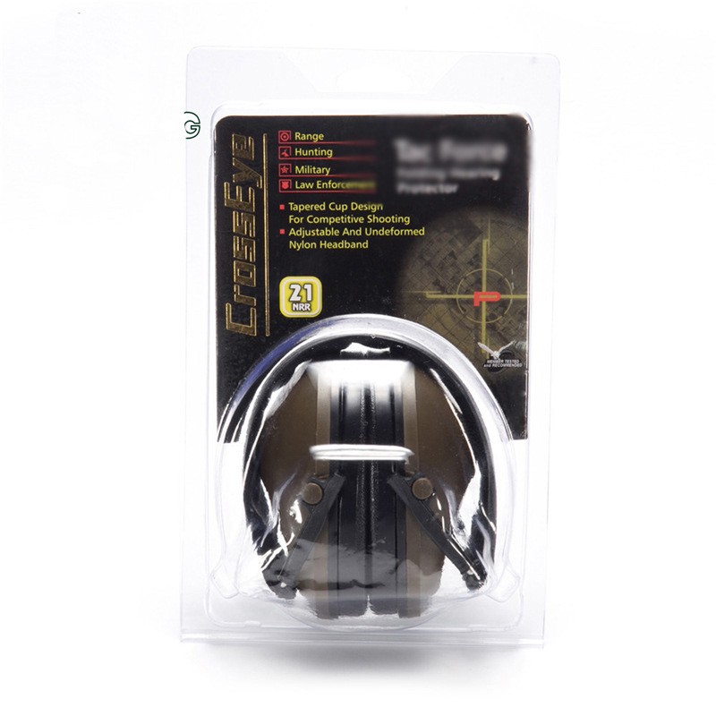 Tactical Earmuffs Adjustable Anti-Noise Foldable Earmuffs With Soft Padding Noise Canceling