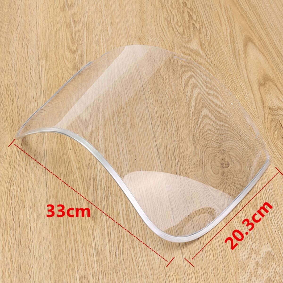 Transparent PVC Face Protector 33x20.3cm Face Protectors Head Protectors Eye Mask Dustproof