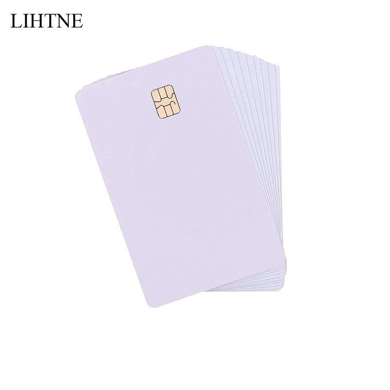 10pcs SLE 4442 Smart IC Cards Blank Chip Plastic IC Cards ISO7816