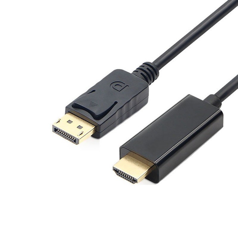 DisplayPort to HDMI Compatible Cable 1.8m 1080P DisplayPort DP to HDMI Compatible Cable for Connecting Laptop to Projectors