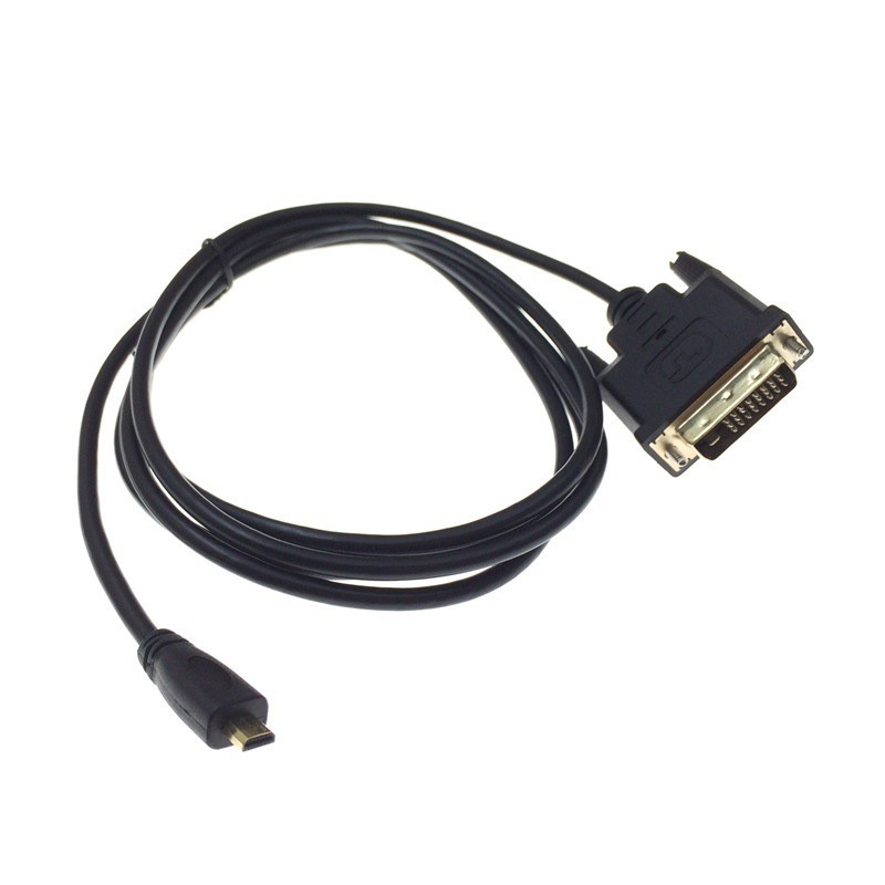 High Speed ​​HDMI Compatible Cable Micro HD to DVI DVI-D 24+1Pin 3D 1080p Cable Adapter for LCD DVD HDTV XBOX PS3 1m 3ft 1.8m 6ft