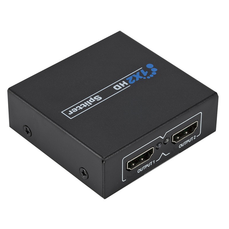 HDMI-compatible splitter Full HD 1080p video HDMI-compatible Switch Switcher 1X2 Split 1 in 2 out for HDTV DVD