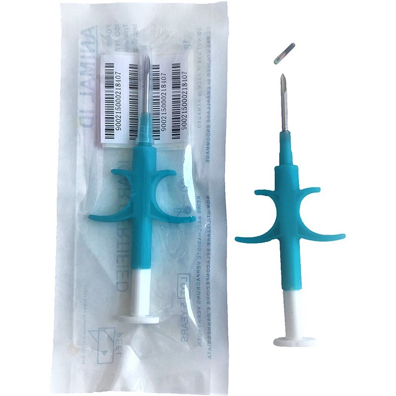 2022 (10pcs) ISO FDX-B Cat Dog Chip Animal Syringe ID Transplant Pet Chip Needle Veterinary RFID Injector Hole Tag for Aquaculture