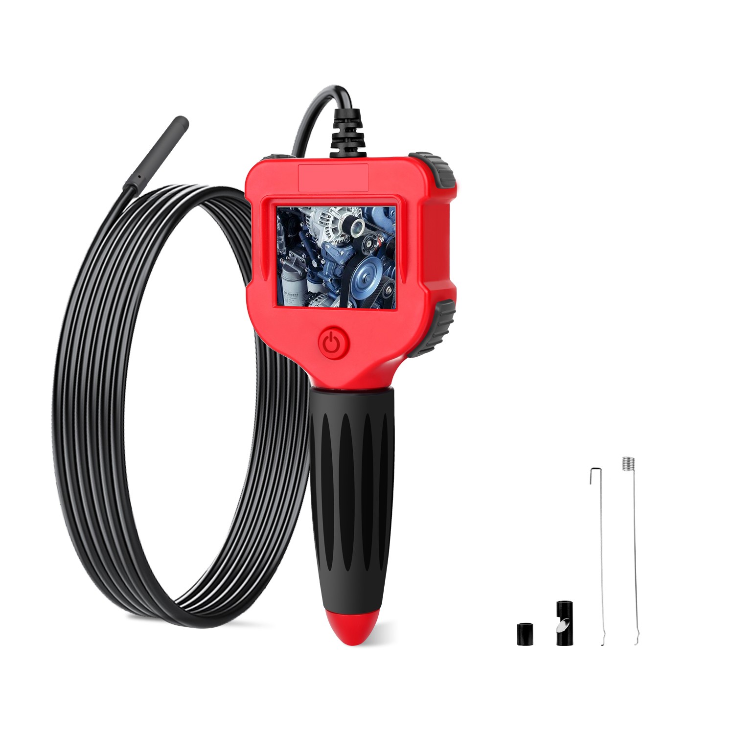 Industrial Endoscope 2.4 Inch Screen Inspection Camera 5.5mm HD Handheld Endoscope Waterproof Borescope For Cars boroscopio