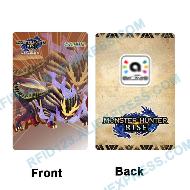 Monster Hunter Rising NFC Card for Resentment Tiger Dragon Ailu Cat for NS Switch Game Reward Card