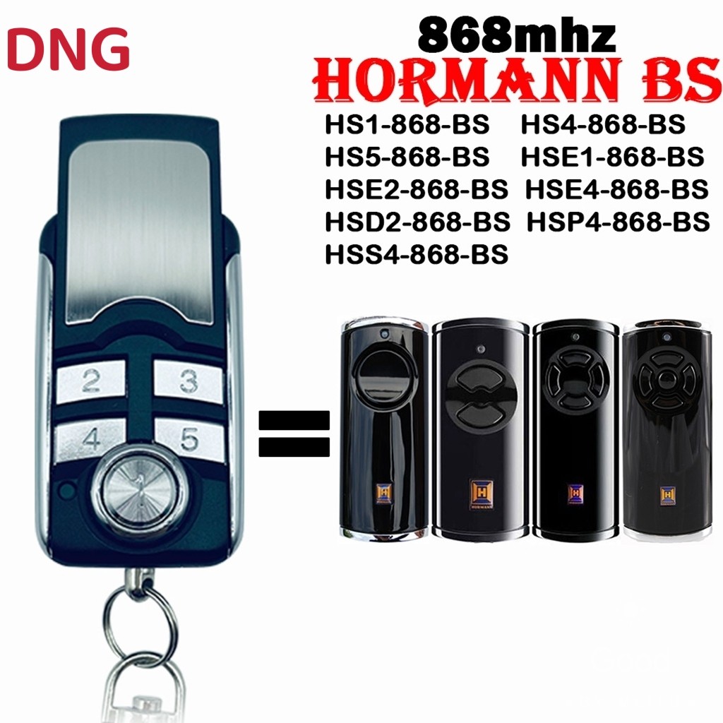 5pcs Newest hörmann HSE2 HSE4 HS5 868 BS remote control hörmann HS 1 2 4 5 BS 868.3MHz garage gate remote control