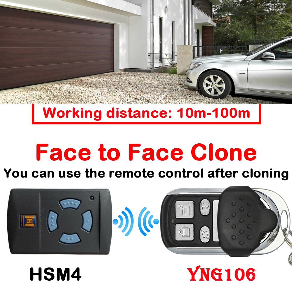 Hormann HSE2 HSE4 HSM2 HSM4 Garage Remote Control Marantec Digital 302 304 382 Garage Command Berner BHS121 Gate Remote Control