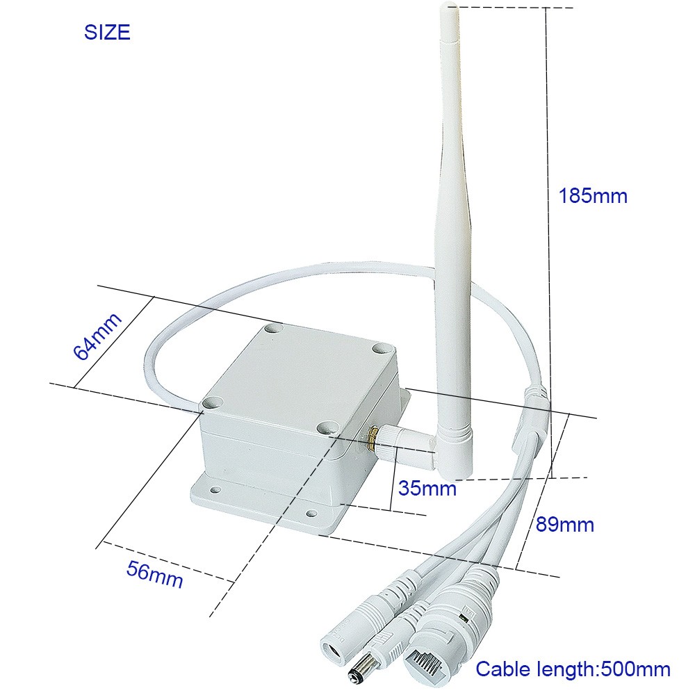 1 to 1 Wireless 1000M Long Distance 1080P 5MP AP Transmitter Receiver Suitable for IP Equipment PTZ IP Camera Ethernet