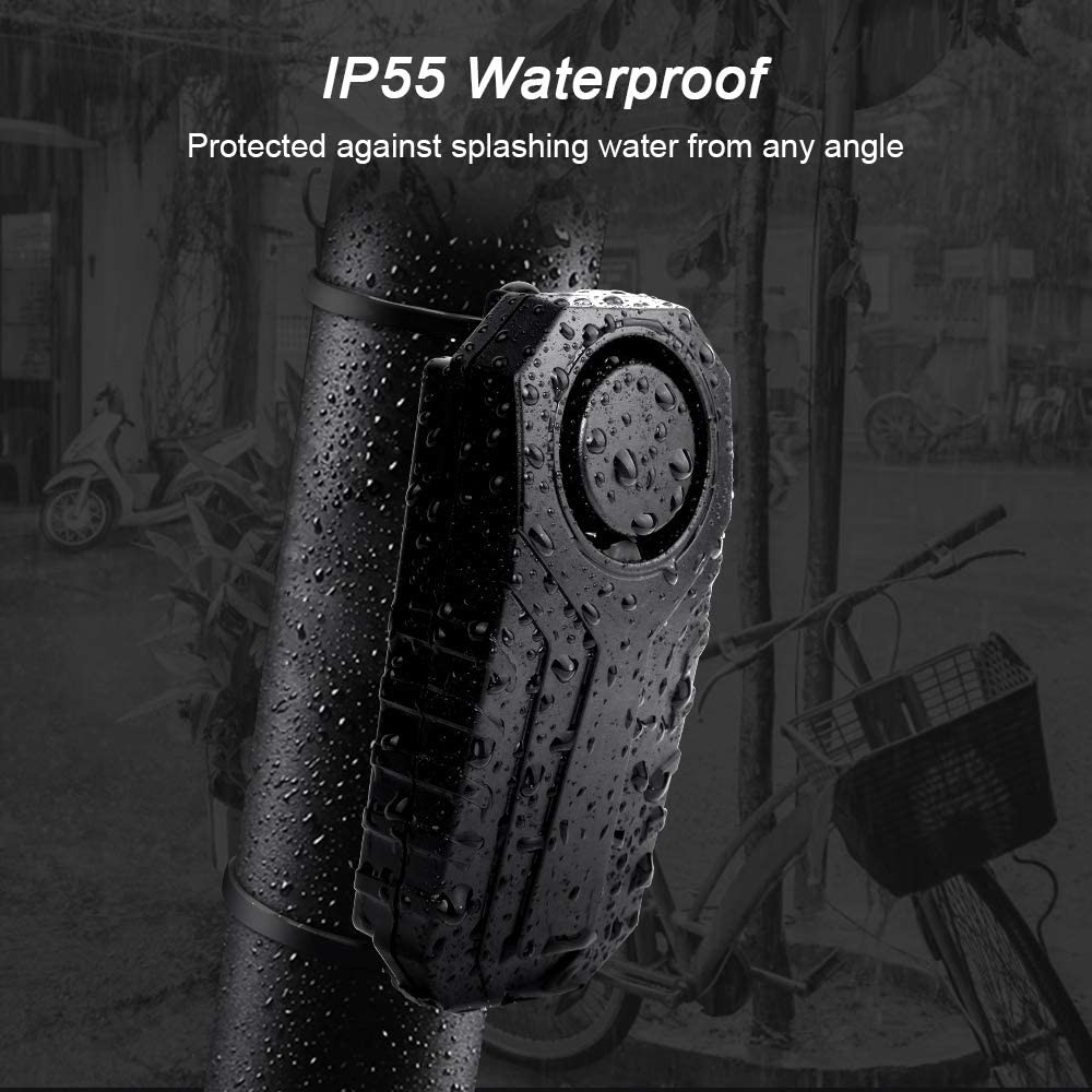 Elecpow Waterproof Bicycle Alarm Motorcycle Electric Vehicle Bicycle Security Burglar Alarm Remote Control Vibration Detector