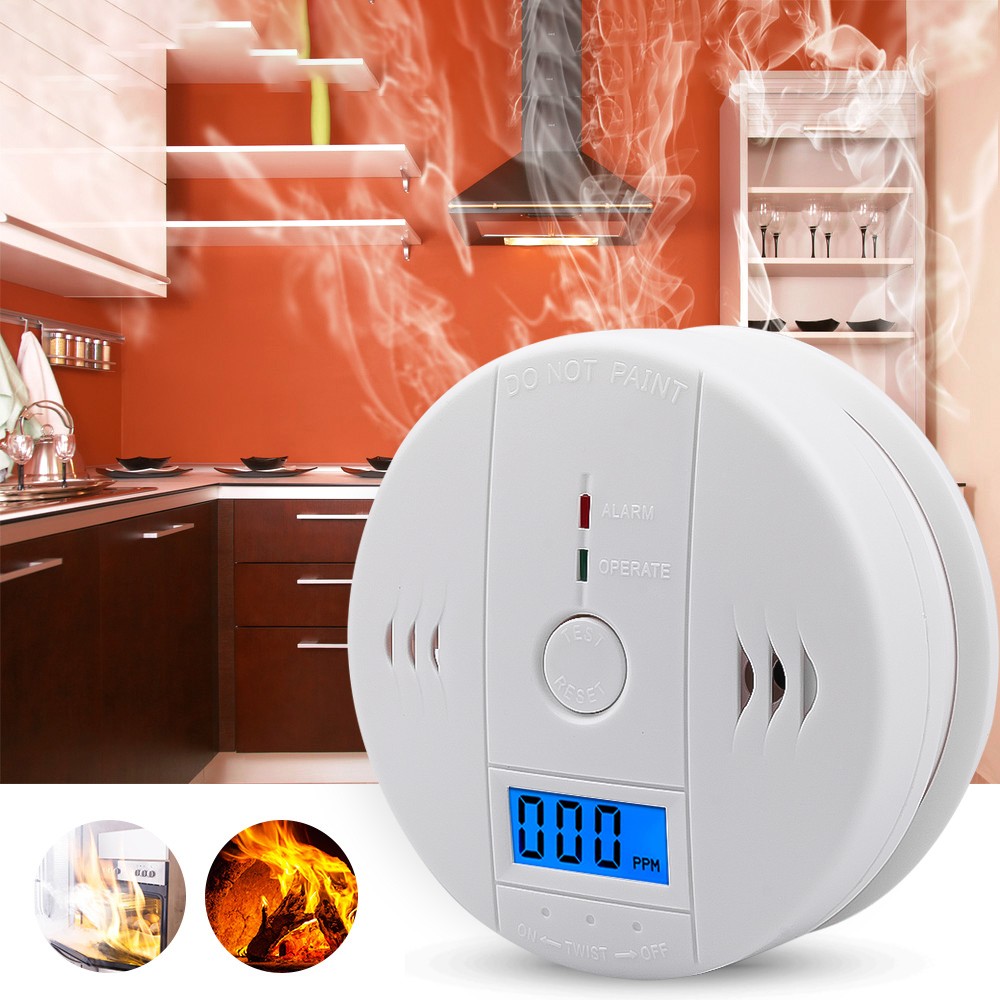 Security Loud 85db Photoelectric Carbon Monoxide Detector CO Gas Sensor Standalone CO Poisoning Gas Alarm Detector