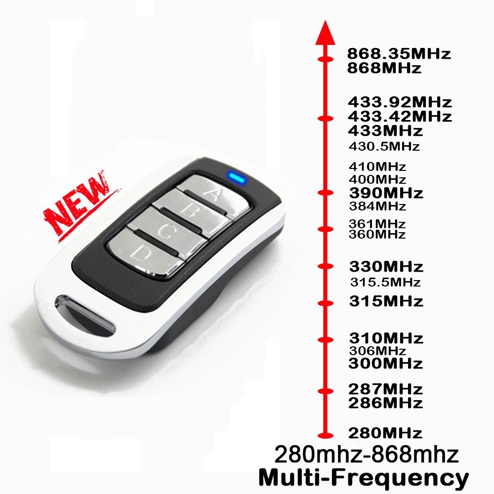 Somer Remote Control Garage Door Command 433mhz 868mhz Somer 4010 4011 4014 4013 4020 4026 4022 4025 4031 Gate Opener