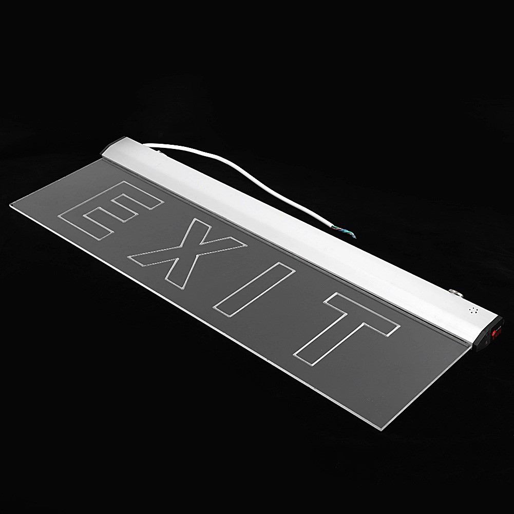 Brand New AC220V 3W LED IP30 600x200mm/23.62x7.87in Emergency Exit Evacuation Indicator Light