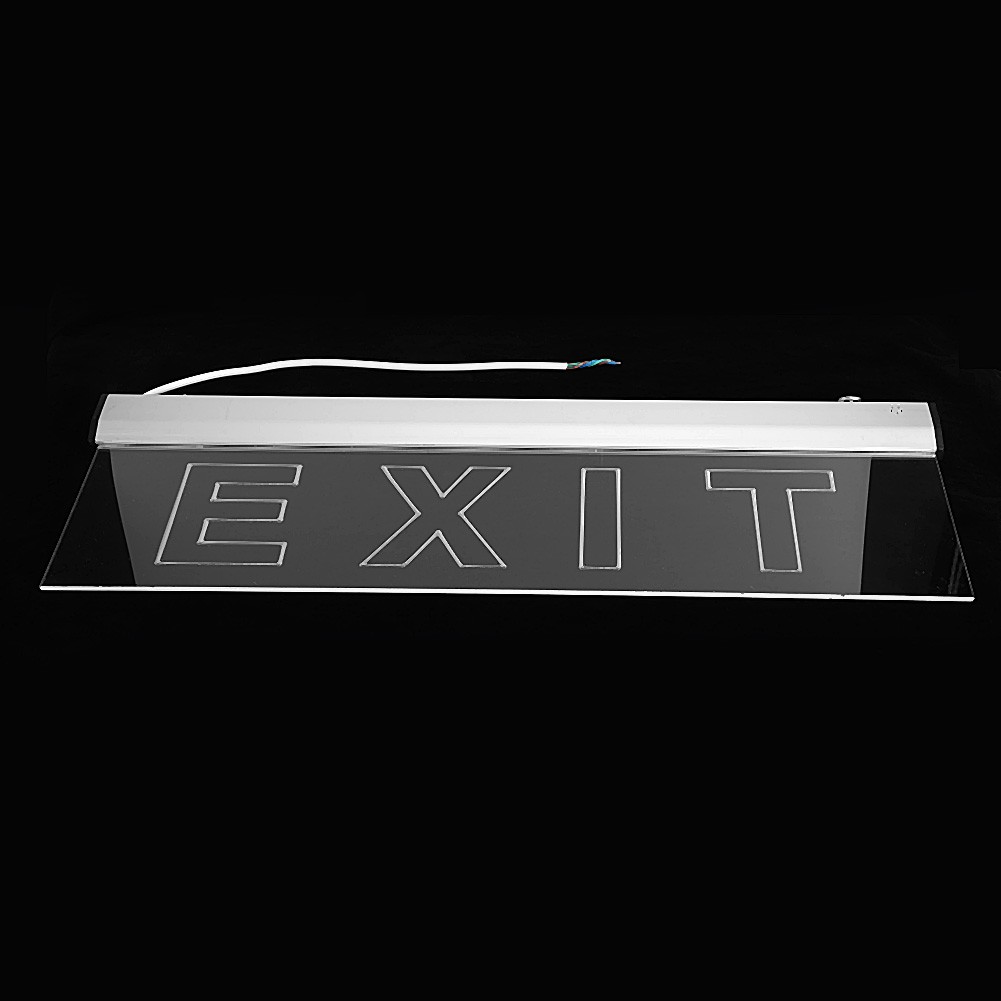 AC220V 3W LED IP30 600x200mm/23.62x7.87in Emergency Exit Evacuation Indicator Light