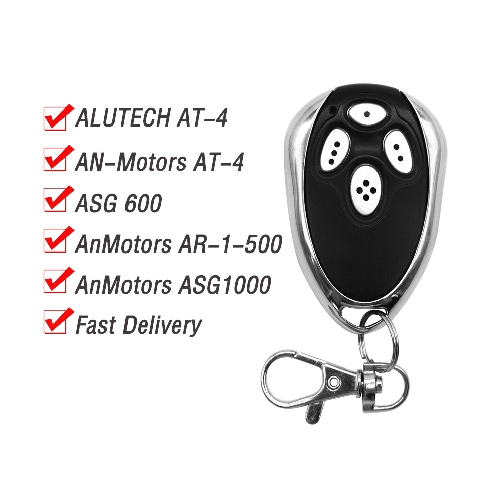 5pcs ANMotors Alutech AT-4 Remote Control 433.92MHz Rolling Code Garage Door Alutech AN-Motors AT-4 Remote 433MHz