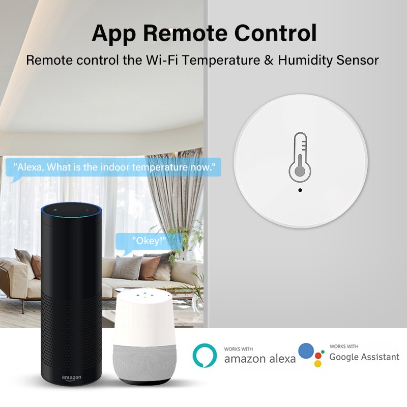 Tuya Smart ZigBee 3.0 Temperature and Humidity Sensor Battery Powered with Tuya Smart Life Alexa App