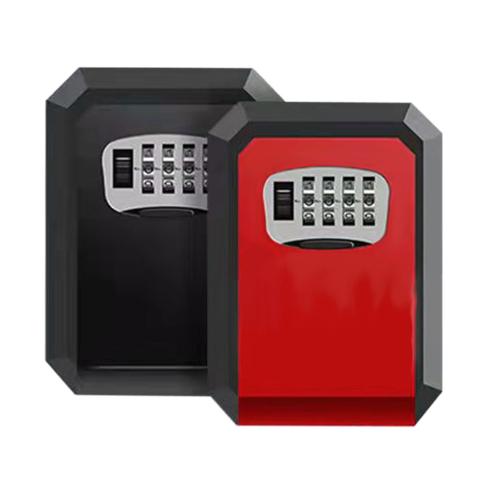 Password Key Box Lock Wall Mounted Zinc Alloy Weatherproof Key Box 4 Digits Combination Key Box Lock Storage