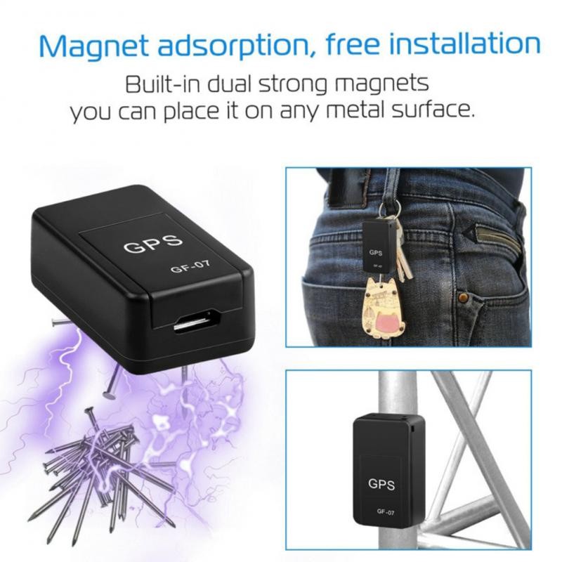 GF07 Magnetic Vehicle Tracker Small GPS Real Time Tracking Locator Device Magnetic Portable GPS Real Time Vehicle Locator