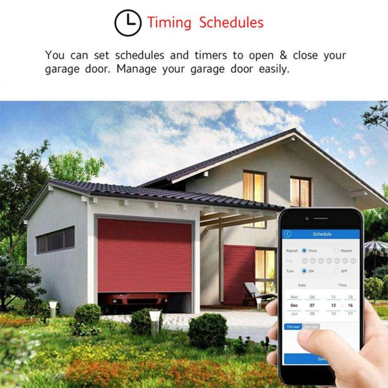 Garage Door Opener Smart Wifi Key Controller Works with Alexa Google Home EWeLink APP No Smart Home Hub Required