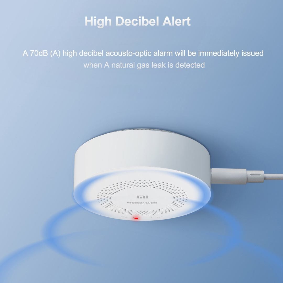 New 2022 Xiaomi Mijia WiFi Natural Gas Sensor Detector Built Bluetooth Smart Home Combustion Gate Leak Gas Alarm