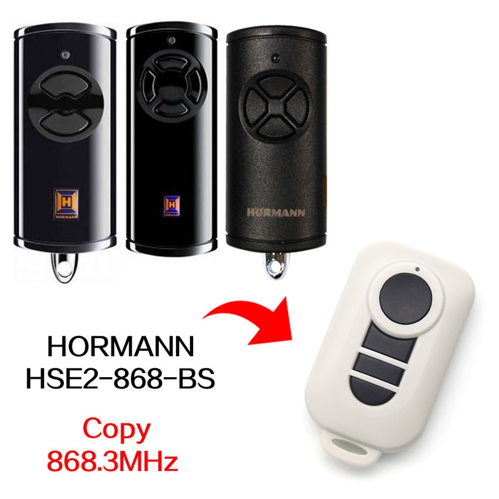 1 قطعة hörmann HS HSS HSE HSD HSP 1 2 4 5 868 BS التحكم عن بعد HSE2 HSE4 HS1 HS4 HS5 HSS4 HSP4 HSD2 بوابة كراج عن بعد 868MHz