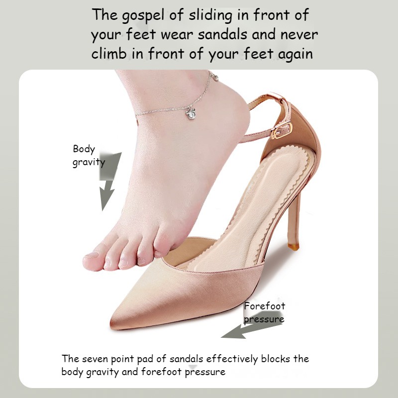 Xiaomi sandal insole self-adhesive summer breathable sweat absorption high heel seven-point cushion women's soft sole thin style