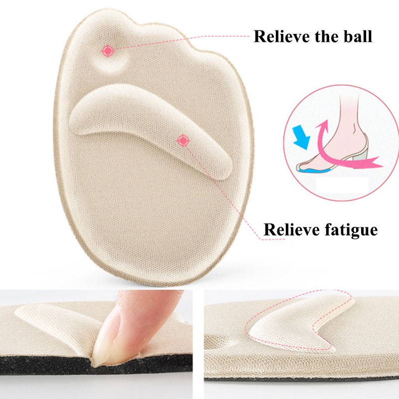 Foam Forefoot Insole Buffer Shoes Pads High Heel Soft Orthotic Insole Anti Slip Foot Protection Foot Cushions Pain Relief