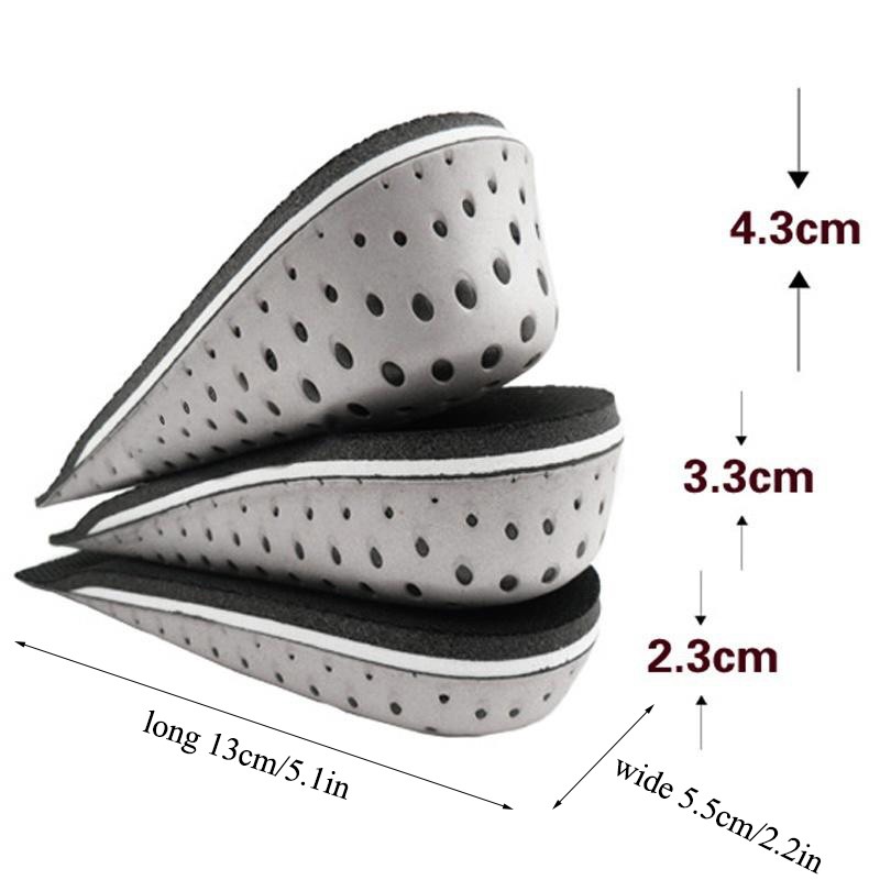 Inner breathable memory increased full quilted semi-padded invisible insole and comfortable memory foam for men women