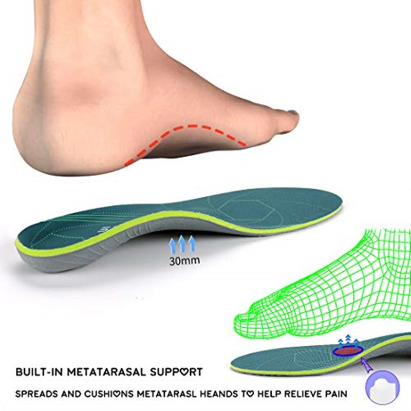 Flat Feet Arch Support Orthotic Insoles Men Women Plantar Fasciitis Heel Pain Orthotic Insoles Sneakers Shoe Inserts