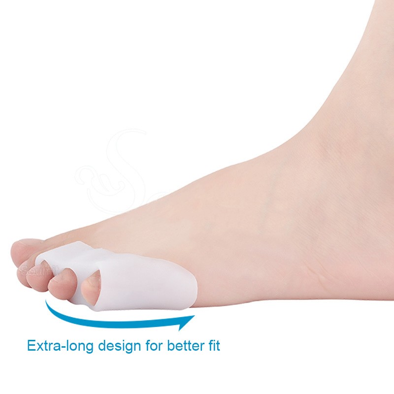 1 Pair Silicone Gel Toe Spacer Insoles For Women High Heel Side Pain Relief Orthopedics Shoe Protector Sole Plantillas