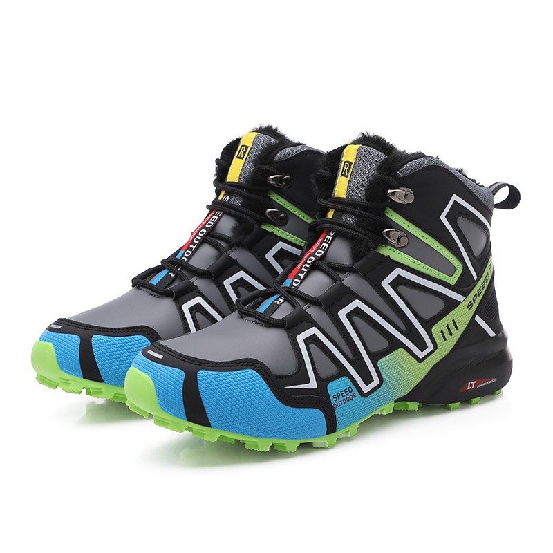 SU-LAN Jiao Series Mountaineering High Top Snow Boots Men Shoes Sneakers Safety Outdoor Zapatillas Hombre Max Size
