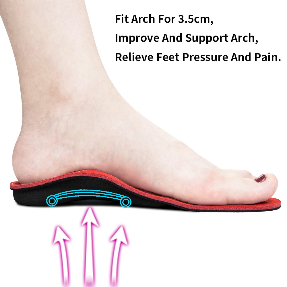 3ANGNI Orthotic Flat Feet Sharp Insoles Arch Support Insole Orthopedic Shoes Insoles Heel Pain Plantar Fasciitis Men Woman