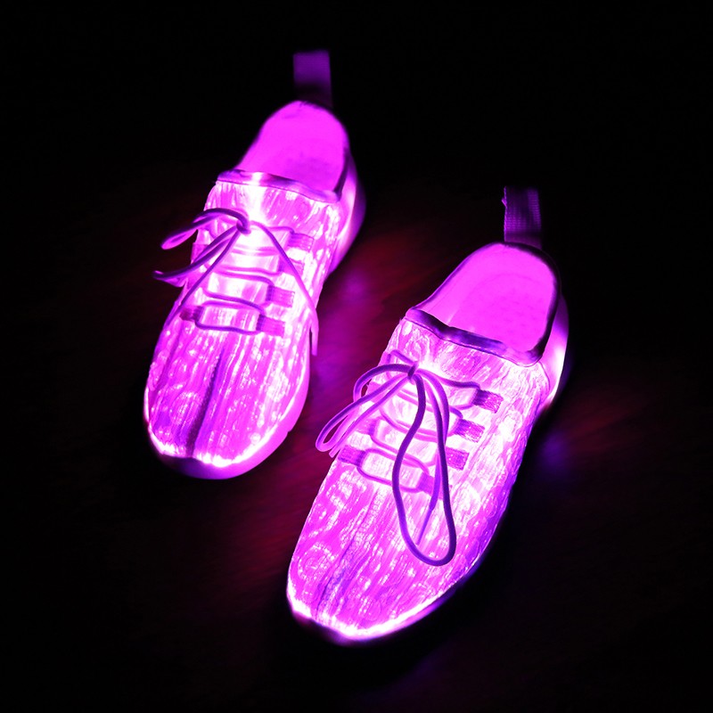 rayize women sneakers LED fiber optic shoes girls shoes women light up glowing shoes usb rechargeable wedding party shoes