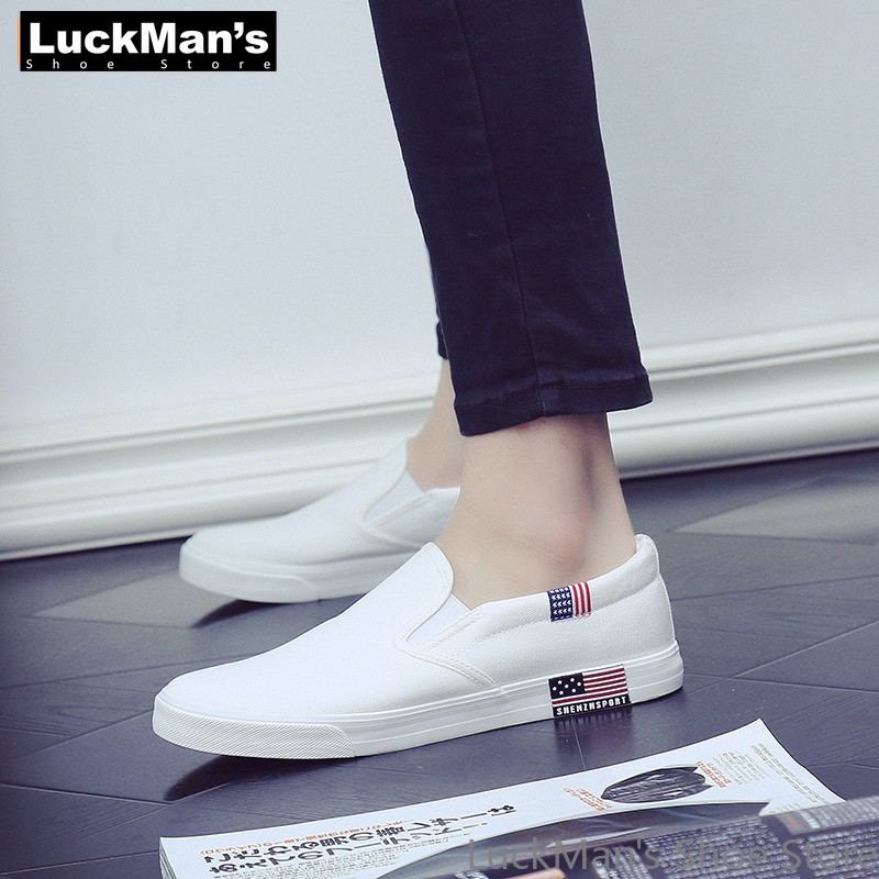 LuckMan - Men's Breathable Casual Shoes Canvas Shoes Spring Season Wholesale 2019