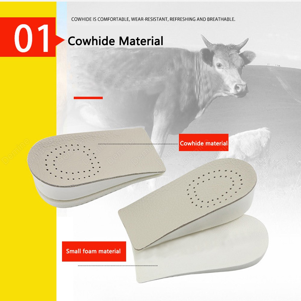 Invisible Half Insoles for Women Shoes Insert Height Heel Pads Shoe Lift Height Insoles Foot Care Concave Heel Cushion Pad