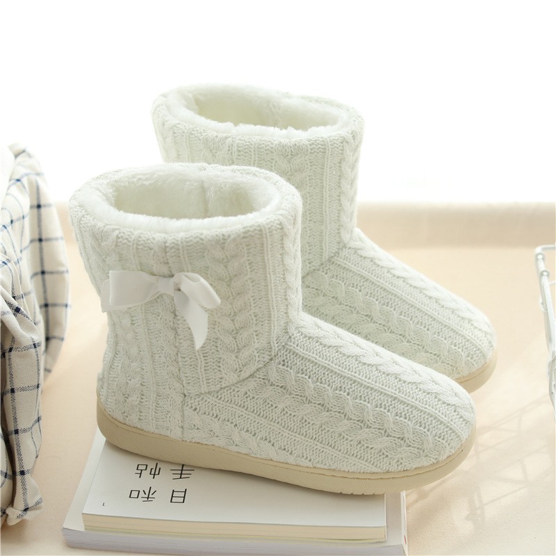 Women 2022 Autumn Winter New Plus Fleece Warm Ankle Boots Indoor Plush Slipper Shoes Comfortable Home Shoes Women Botas De Mujer