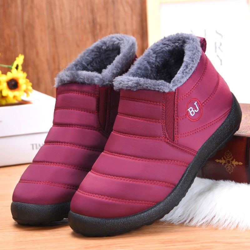 2021 Winter Snow Men Boots Waterproof Winter Shoes Men Slip On Keep Warm Ankle Boots Outdoor Comfortable Tennis Sneakers Man