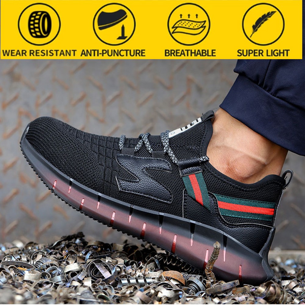 Safety shoes insurance work shoes men's puncture-proof shoes summer breathable safety shoes men's safety shoes