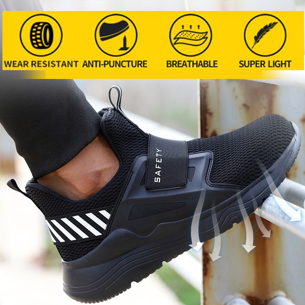 Men's protective safety shoes anti-puncture safety shoes summer work shoes breathable and deodorant men's shoes work shoes