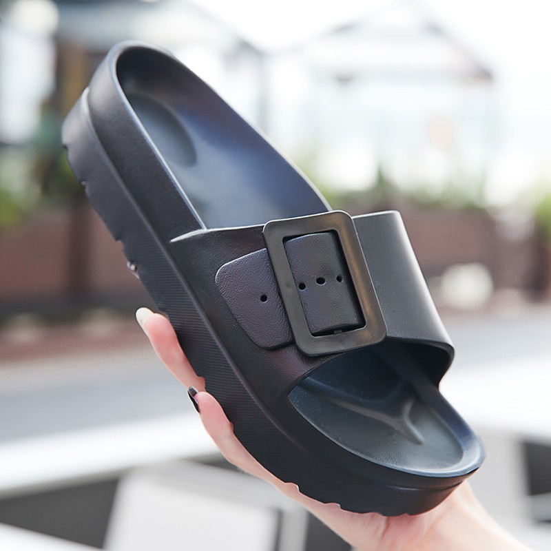 Summer Birkenstock Women's Platform Slippers 2022 Platform Sandals Women's Buckle Casual Shoes Beach Flip Flops Sandalias Mujer