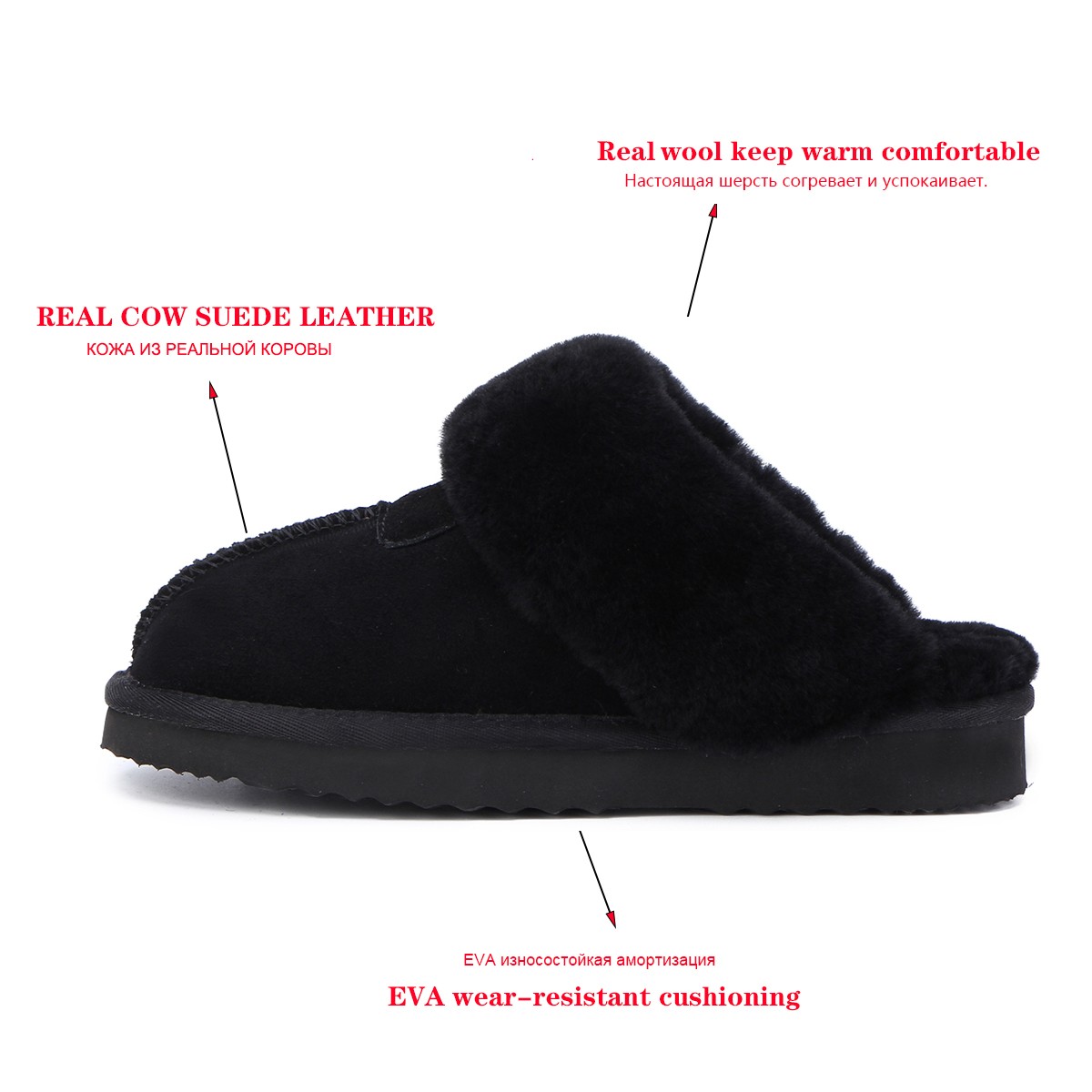 Real Fur Furry Slippers for Women Fashion Female Alpaca House Women Winter Plush Indoor Warm Man Home Shoes Stuffed Woman