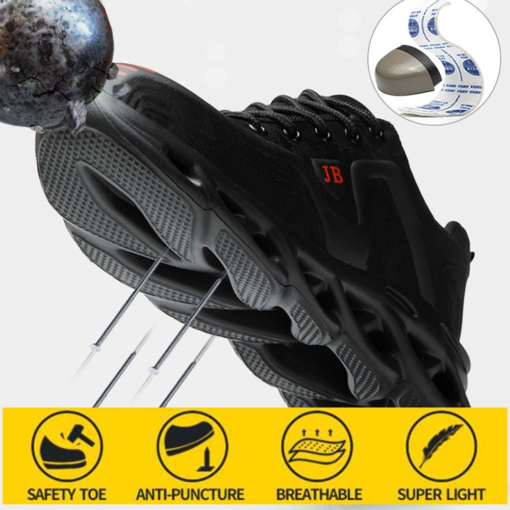 New anti-puncture safety shoes for men sports anti-puncture resistant sportswear soft-soled safety protection work shoes