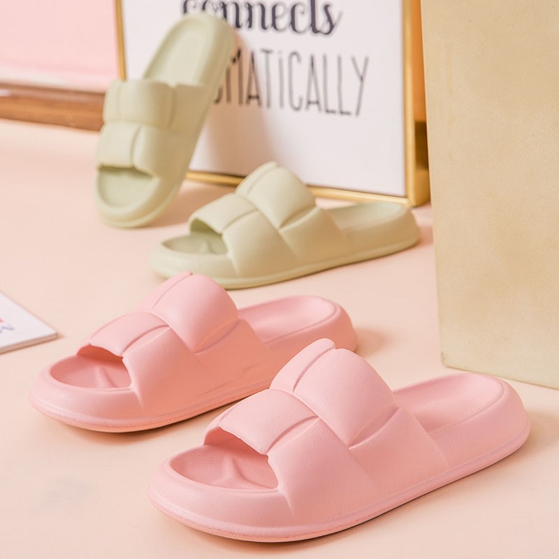 Super Soft Home Platform Slippers Comfortable Soft Bottom Non-slip Bath Shoes EVA Light Slides Couple Indoor Flip Flops