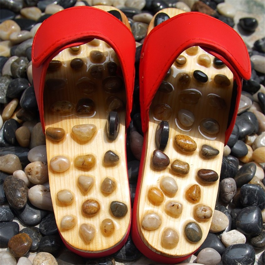 Massage Slipper Shoes Chinese Medicine Pedicure Gallstone Acupresft Foot Acupoint Men Women Health Care Indoor Slippers