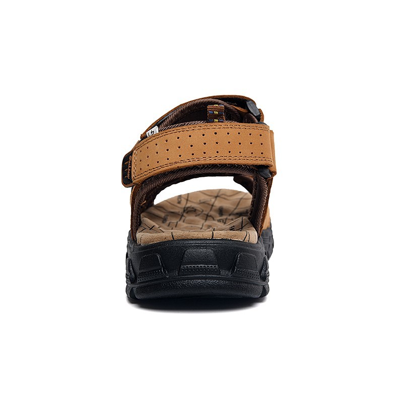 Classic Brand Men Sandals Summer Genuine Leather Sandals Men Outdoor Casual Sandal Lightweight Fashion Men Sneakers Size 38-46